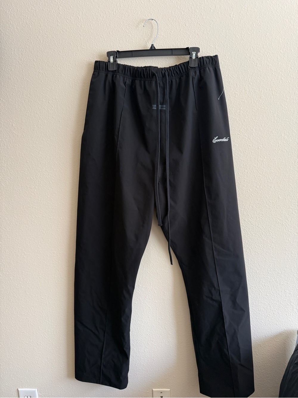 Fear of God Black Sweatpants with Script Logo
